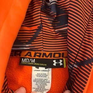 UNDER ARMOR orange hoodie - size M